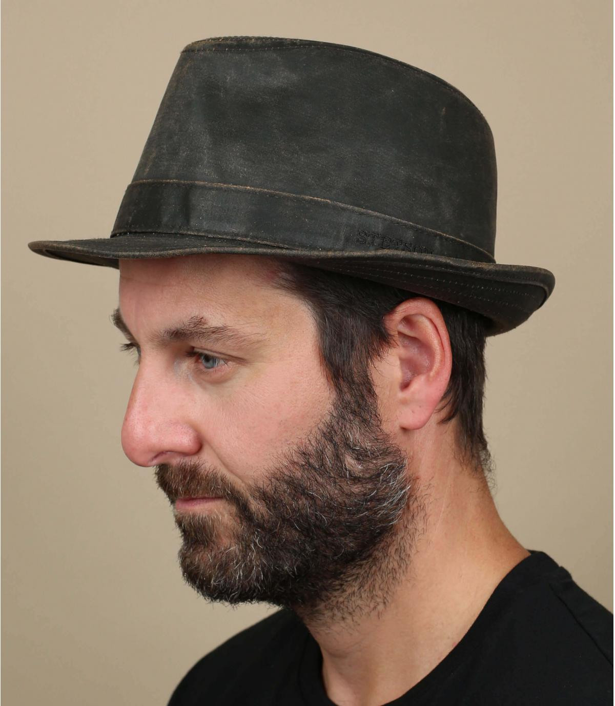 Hut Trilby Vieilli Odessa dark brown